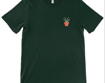 Minimalist Potted Plant T-Shirt | Houseplant Lover Gift