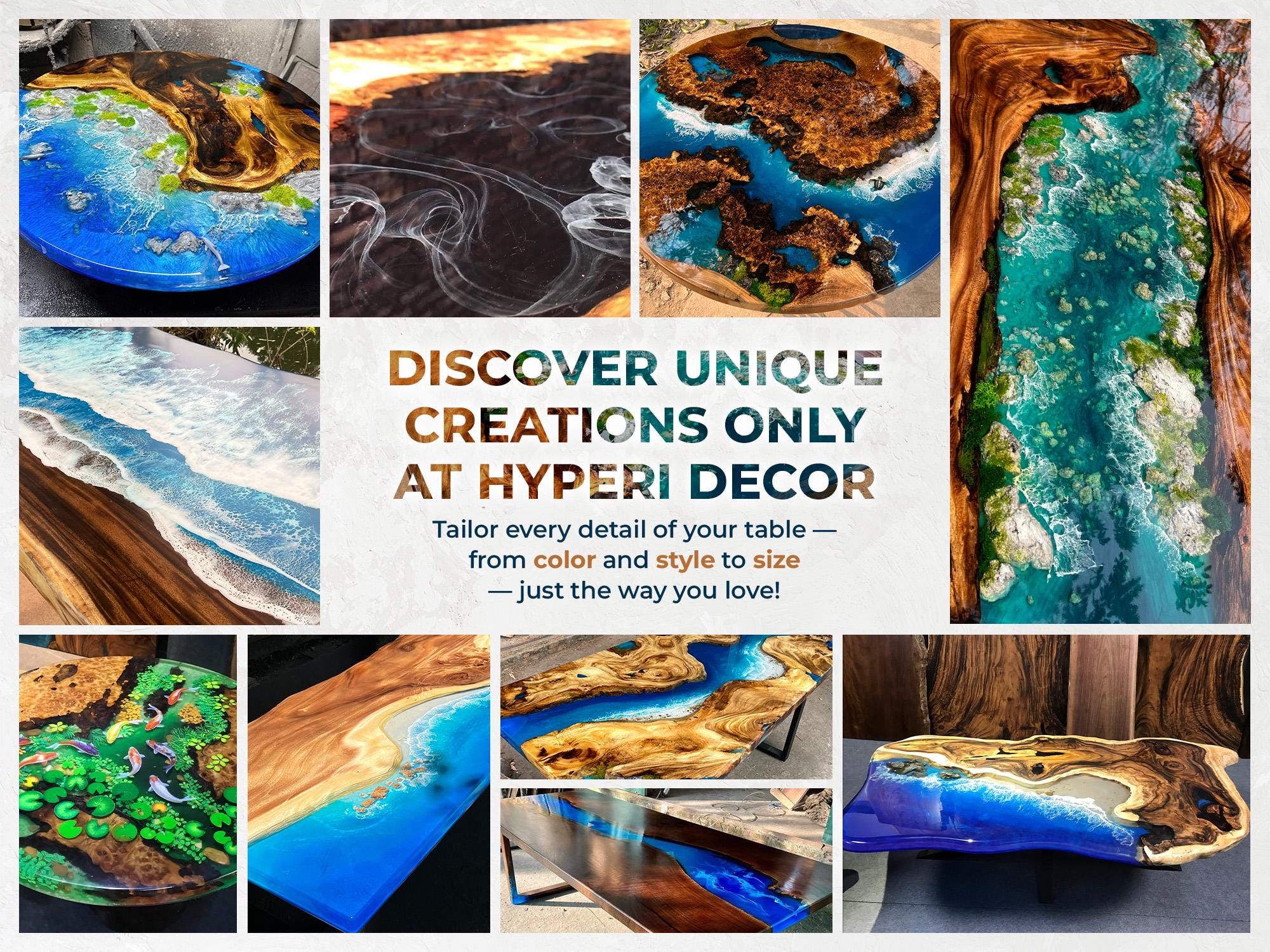 Mappa Custom Custom Blue Ocean Epoxy Resin Dining Table: Live Edge Mappa Wood - Etsy