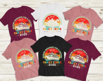 Custom Family Cruise 2026 Shirts: Matching Vacation Tees