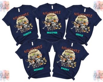 Disney Halloween Skeleton Shirt, Nightmare on Main Street, Matching Family Trip