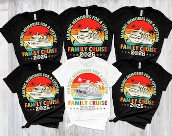 Family Cruise 2026 Matching Vacation Shirts