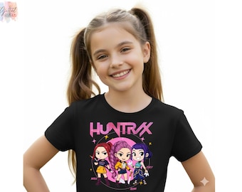 Huntrix Girls T-Shirt, Kpop Demon Hunter Merch