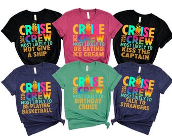 Camisetas de crucero familiares a juego: Camisetas de vacaciones de Cruise Squad 2026