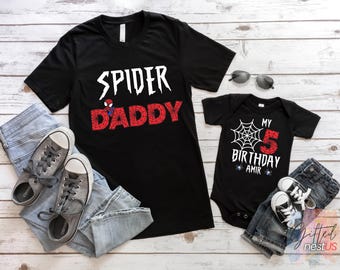 Spiderman Birthday Shirt: Custom Family Matching Tee