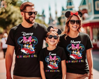 Camisetas de fiesta de cumpleaños de Disney, camiseta de Disney del equipo de cumpleaños, camiseta de Disney para niño de cumpleaños, camiseta de Disney para el equipo de cumpleaños, camisetas de Disney para niña de cumpleaños