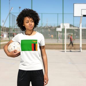 Zambia flag, unisex t-shirt