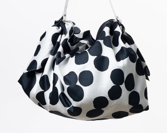 Conjunto de bolso furoshiki Buller y correa de cuero / Algodón ligero para un transporte ligero