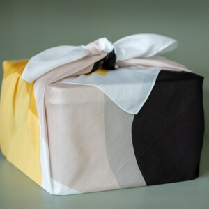 Contour Furoshiki. Japanese eco wrapping textile/scarf image 8