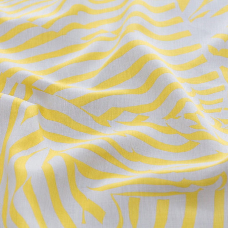 Stripe furoshiki yellow Japanese eco wrapping textile/scarf, handmade in Japan image 5