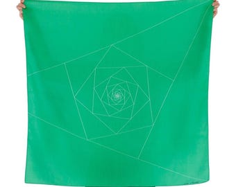 Triangles Furoshiki. Japanese eco wrapping textile/scarf, handmade in Japan