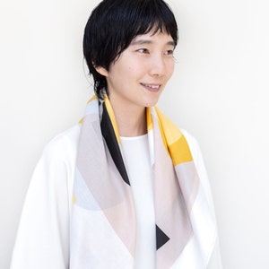 Contour Furoshiki. Japanese eco wrapping textile/scarf image 4