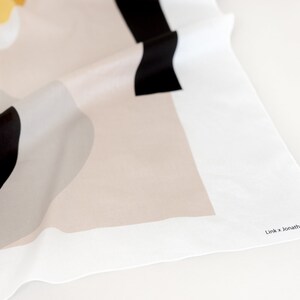 Contour Furoshiki. Japanese eco wrapping textile/scarf image 6