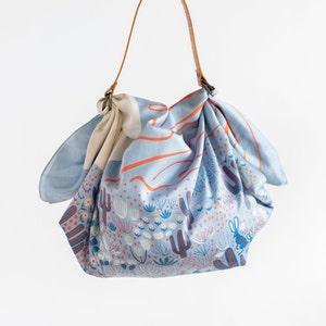 Arizona Sunrise Furoshiki & Leather Carry Strap Set image 1