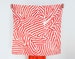 Stripe furoshiki (red) Japanese eco wrapping textile/scarf, handmade in Japan 