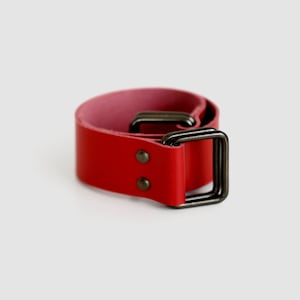 Leather Carry Strap for Furoshiki (Red)