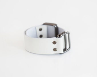 Lederarmband Weiß