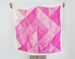Folded Paper furoshiki (pink) Japanese eco wrapping textile/scarf, handmade in Japan 