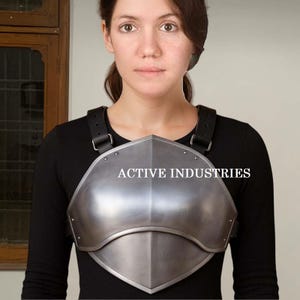 Medieval Breastplate Armor - Women&#39;s Cosplay Chest Plate, Knight Style, Fantasy Costume, Historical Reenactment Gear, Renaissance Armor