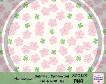 Motivo floreale senza soluzione di continuità con piccoli fiori PNG, carta digitale con piccoli fiori disegnati a mano, design per stampa su tessuto con fiori pastello