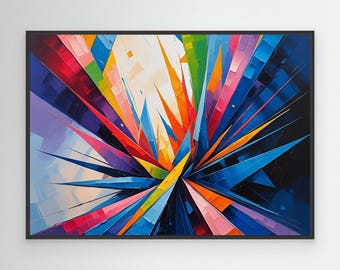 Large Modern Abstract Art Print: Minimalist Home Decor (Digital Download