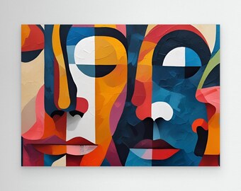 Large Modern Abstract Art Print: Minimalist Home Decor (Digital Download