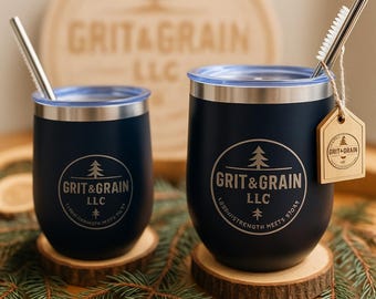 Custom Engraved Tumbler – Personalized Stainless Steel Insulated Cup with Lid