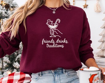 Christmas Cocktail Traditions Shirt Subtle Anti Fascism Hidden Message Tee