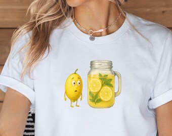 Funny Lemon Shirt Fruit Meme Tee Sarcastic Summer Vibes Graphic