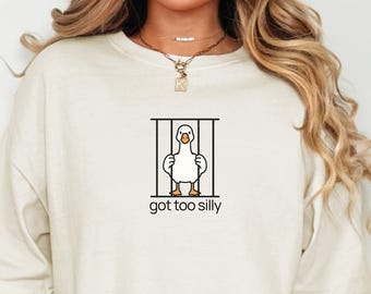Silly Goose Shirt Funny Meme Tee Got Too Silly Outfit
