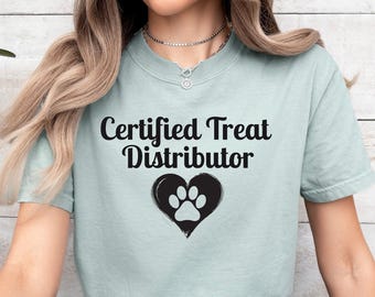 Camiseta de revendedor de guloseimas engraçada para mãe de cachorro e dona de animal de estimação