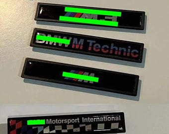 Custom Side Emblems Molding Trim Fit BMW E36 M - Fixation Springs Included