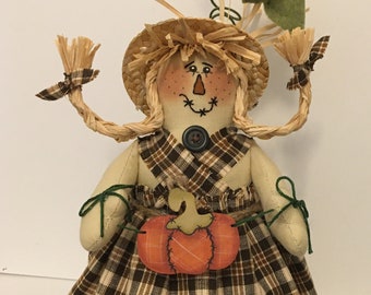 Fall Scarecrow, Fall Decor, Porch Decor, Wreath Attachment, Thanksgiving Decor, Farmhouse Scarecrow, Fall Centerpiece