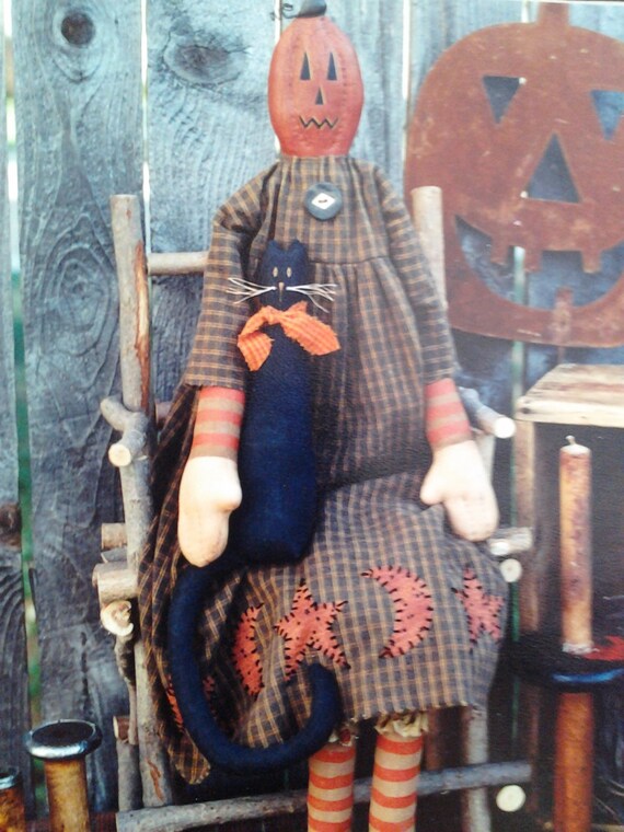 primitive pumpkin doll