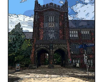 Los Arcos, Universidad de Newcastle Impresión de Doodlelle