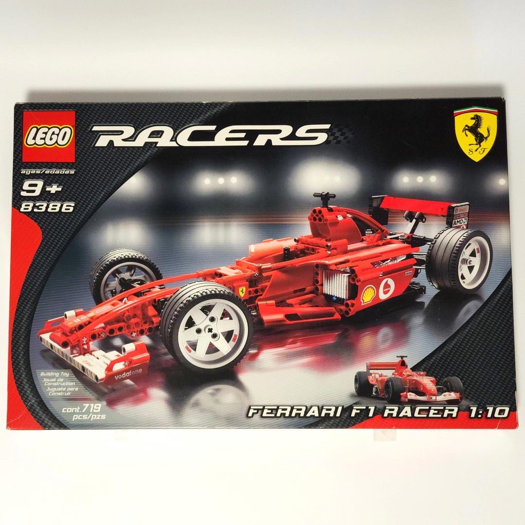 LEGO 8386 Ferrari F1 Racer 1:10 – Vintage 2004 New Open Box