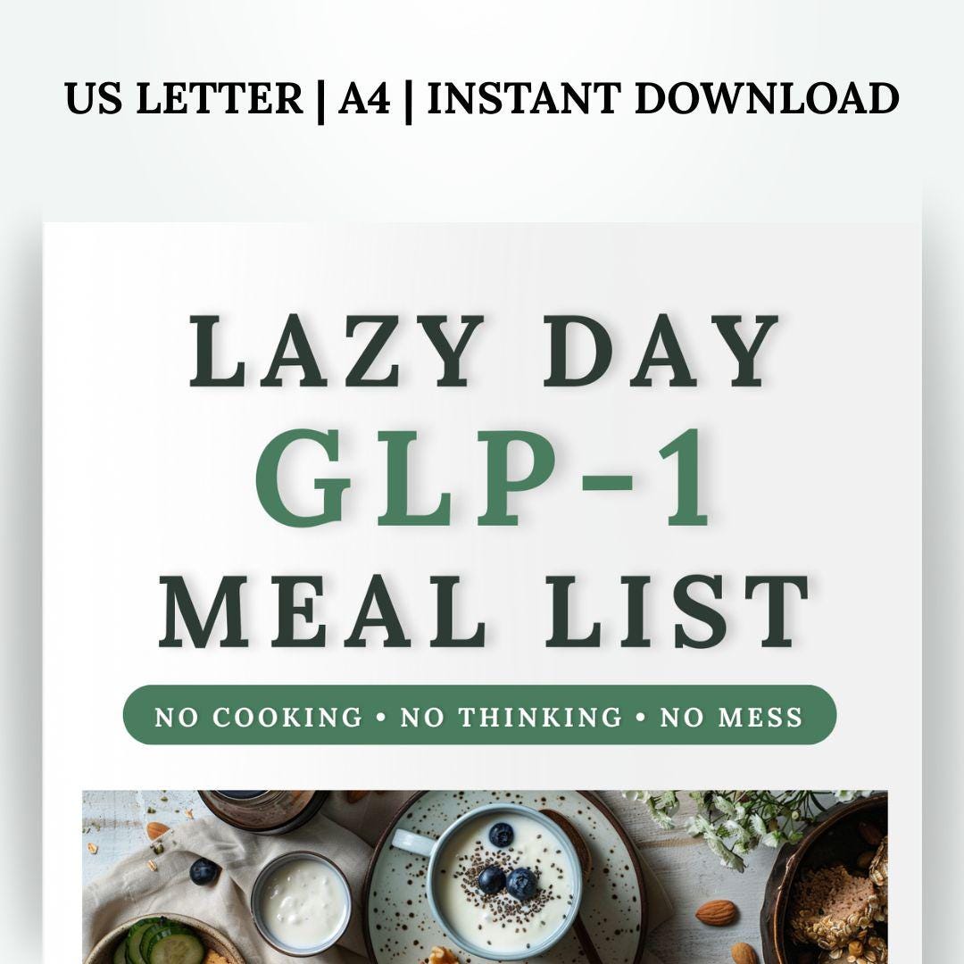 glp 1 meal plan pdf GLP-1 Diet 7-day | High Protein Low Carb Meals With Calories | Wegovy Ozempic Weight Loss Friendly | Instant Download GLP-1 Diet Plan | 7-day