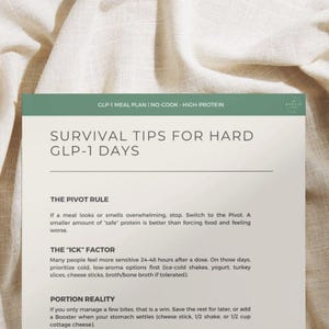 Fauler GLP-1 Meal Plan PDF No-Cook High Protein 7-Tage Plan Ozempic Wegovy Mounjaro Zepbound Bild 11