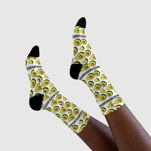 Socks with avocado design, 3 different sizes