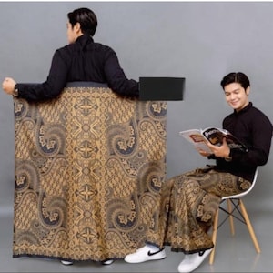 Bali SARONG Vintage Batik Design B från indonesisk traditionell kultur, javanesisk, balinesisk, sumatranesisk. (Välj din design)