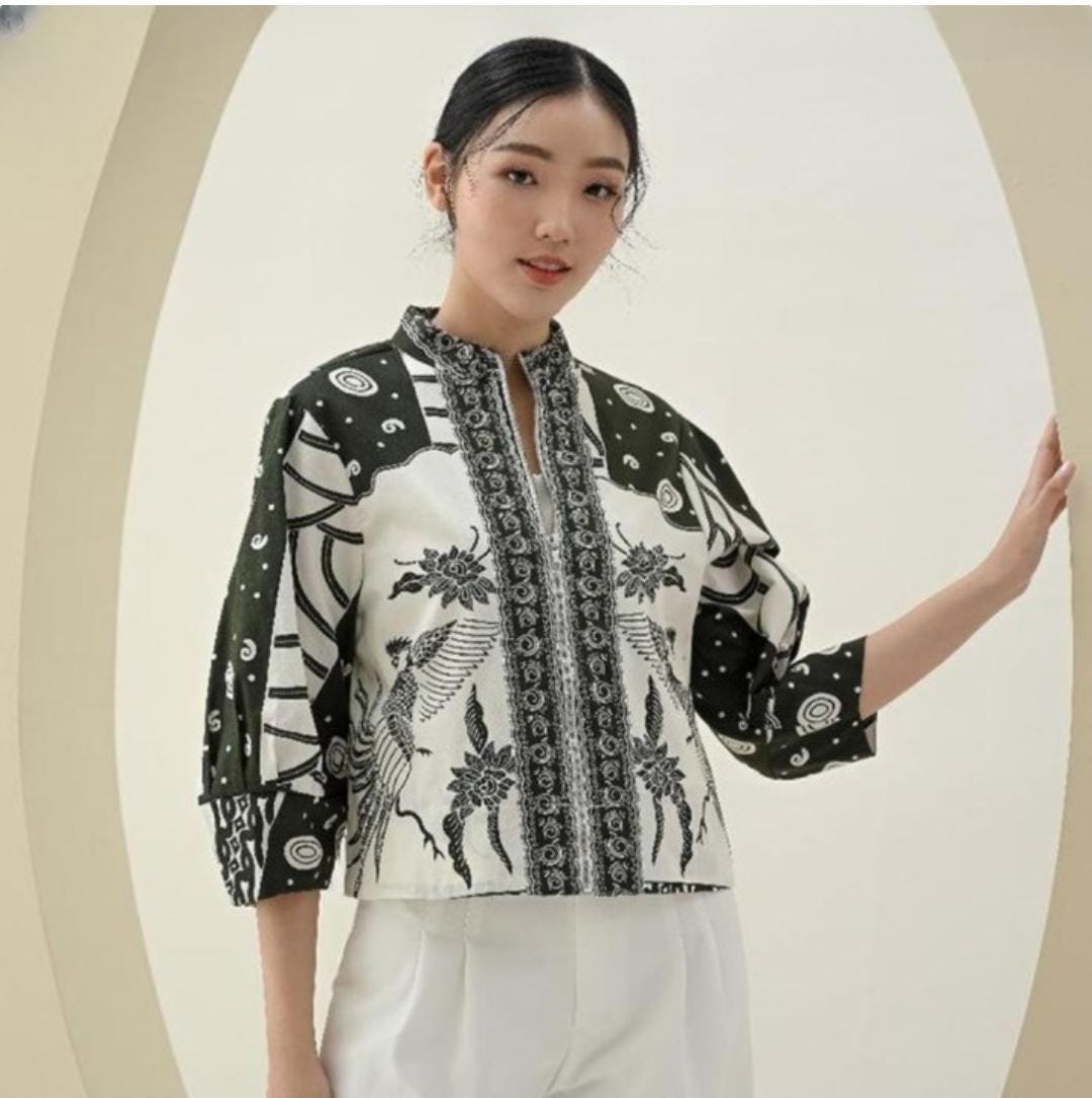 ORIENTAL JACKET Vintage Batik From Indonesian Traditional Culture ...