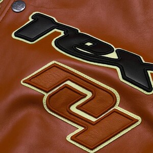 Men's Avirex Real Leather Bomber Jacket American Flight Style Jacket image 3