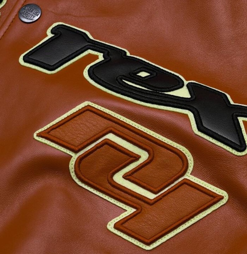 Men's Avirex Real Leather Bomber Jacket American Flight Style Jacket image 3