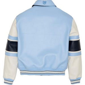 Men's Avirex Real Leather Bomber Jacket American Flight Style Jacket image 4