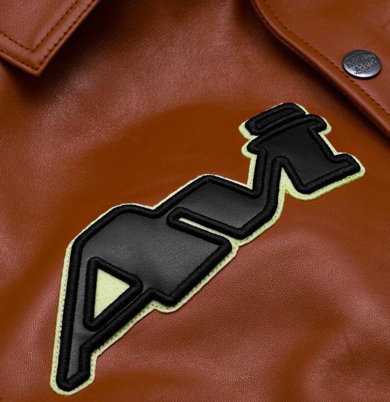 Men's Avirex Real Leather Bomber Jacket American Flight Style Jacket image 2