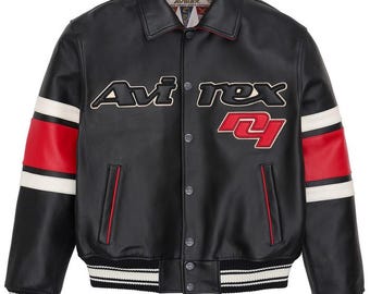 Echt leren Avirex-bomberjack heren American Flight-stijl