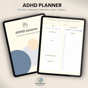 ADHD Digital Planner, Digital Planner, ADHD Planner, Daily Planner, GoodNotes Planner, Ipad Planner, Printable PDF