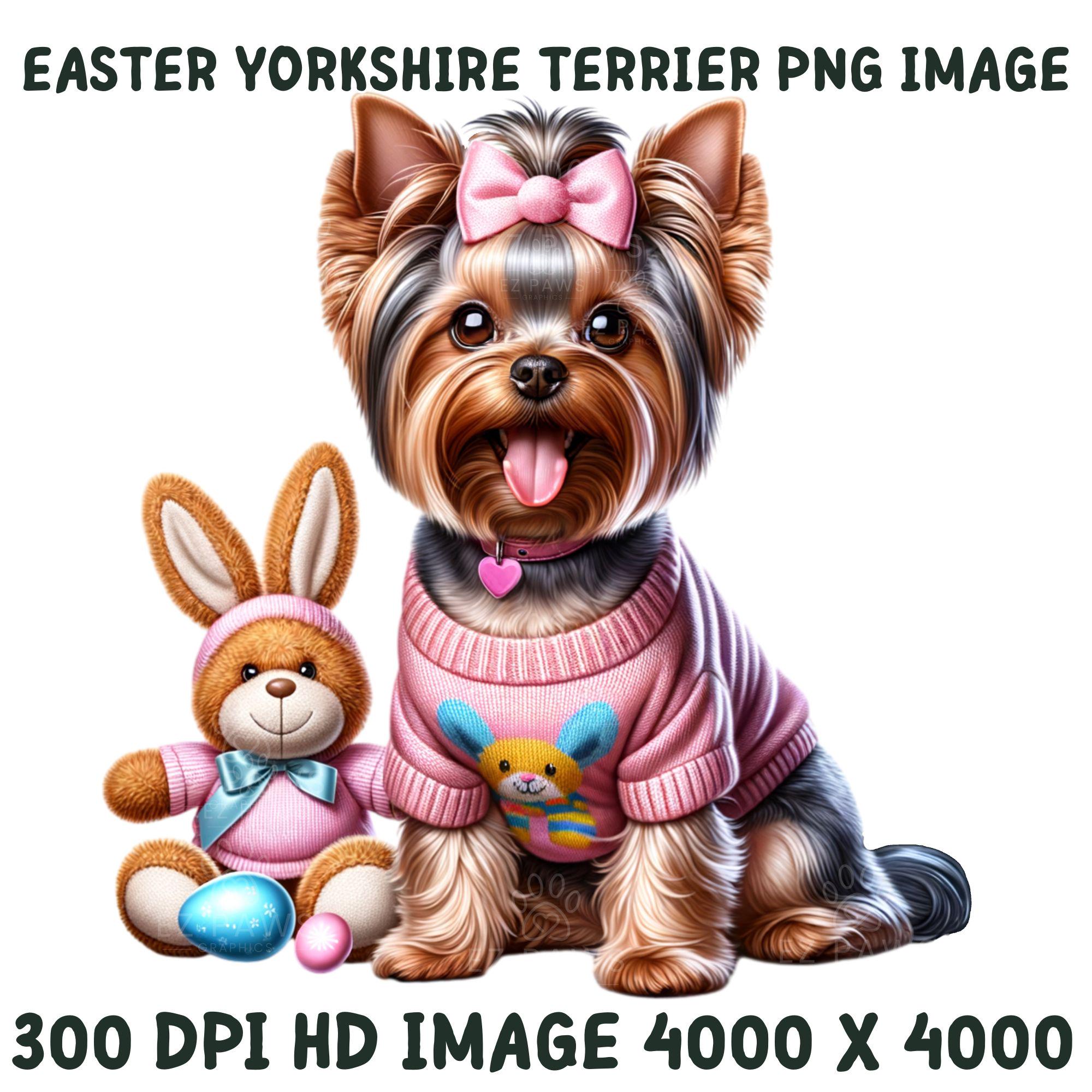 Yorkie Spring Yorkie Easter PNG | Bunny, Eggs, Spring Clipart (digital Download) - Etsy