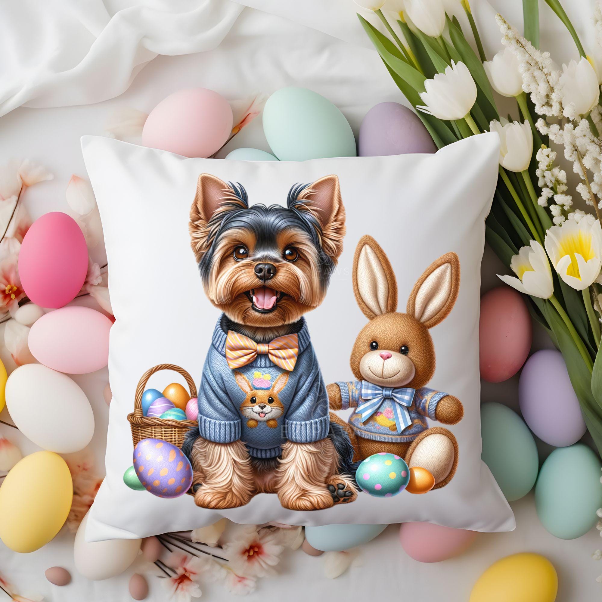 Yorkie Spring Yorkie Easter PNG | Bunny, Eggs, Spring Clipart (digital Download) - Etsy