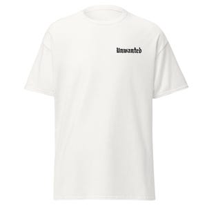 Unwanted embroidered logo - Unisex white t-shirt
