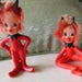 Cute Devil Elfs By Enesco, Fairies 1960s, A Pair